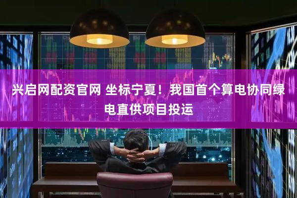 兴启网配资官网 坐标宁夏！我国首个算电协同绿电直供项目投运