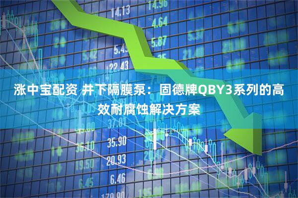 涨中宝配资 井下隔膜泵：固德牌QBY3系列的高效耐腐蚀解决方案